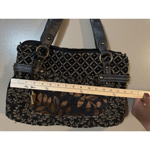 Vintage Y2k Fossil Tapestry Patchwork Handbag - Picture 4 of 7